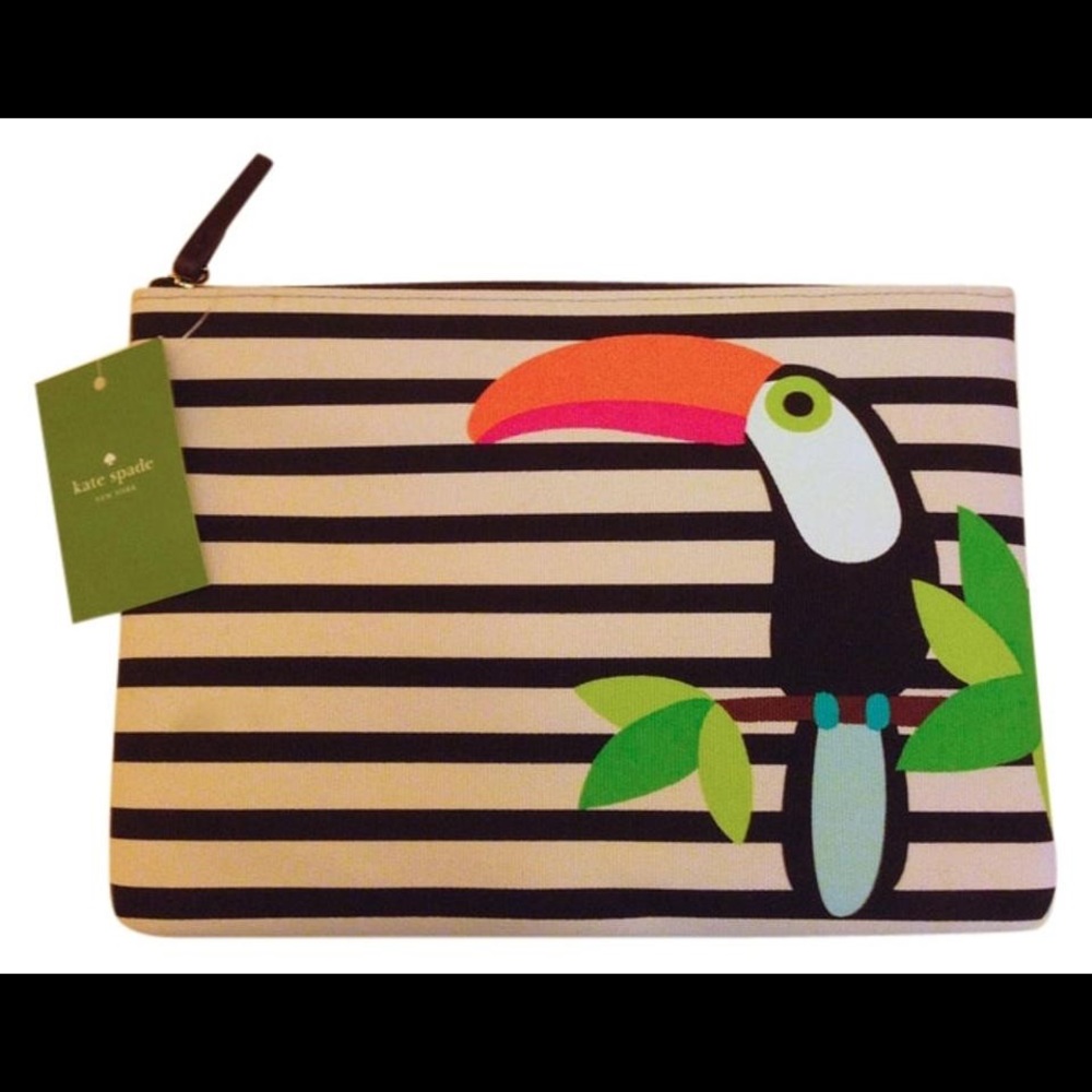 Kate Spade Toucan Clutch new never used